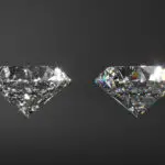 Comparison of real and fake diamonds